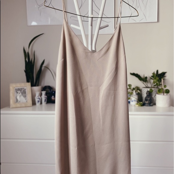 DYNAMITE Champagne Slip Dress - Picture 1 of 5